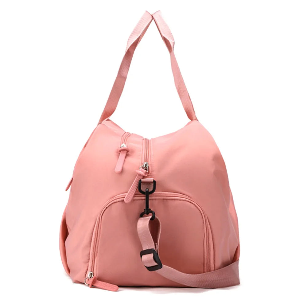 Bolsa de gimnasio deportiva para mujer, bolso de viaje multifunción, impermeable, para natación, Fitness, entrenamiento, Yoga, zapatos