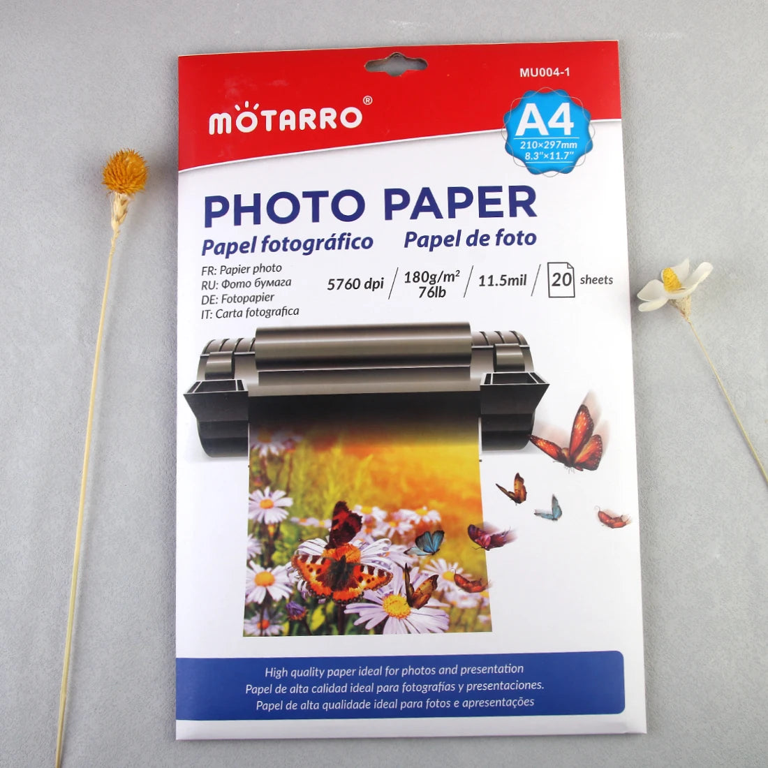 MOTARRO High Color Density Photo Paper for Inkjet Printer 