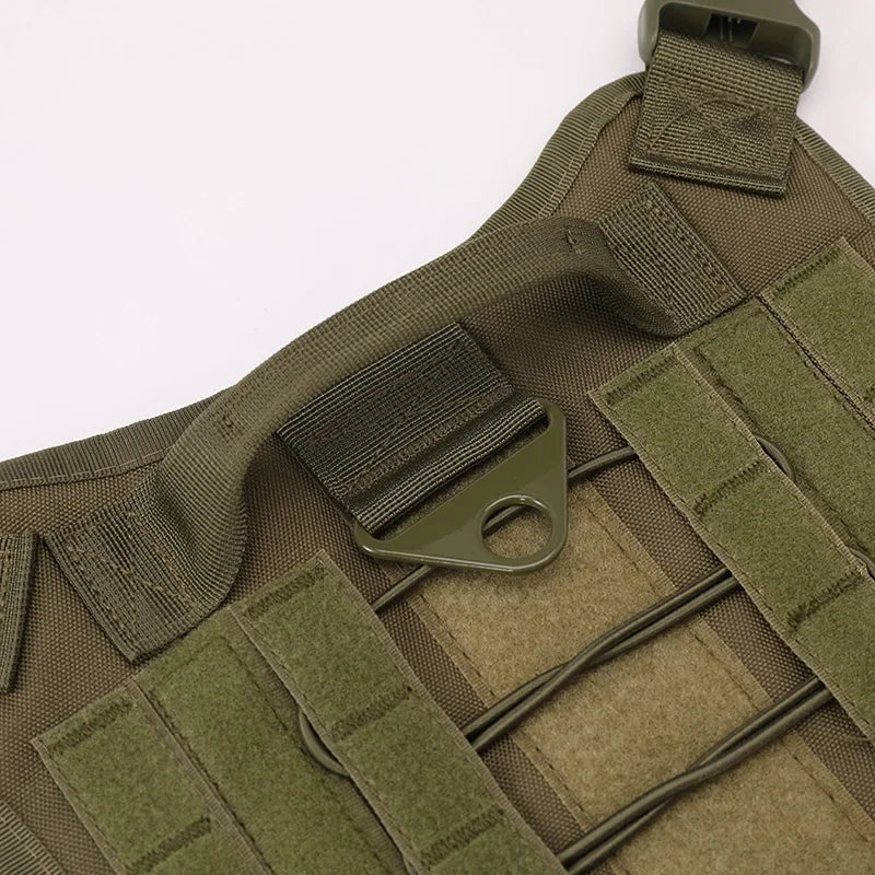 Arnés táctico ajustable para perros grandes, chaleco reflectante de entrenamiento para mascotas, de fácil Control, servicio militar