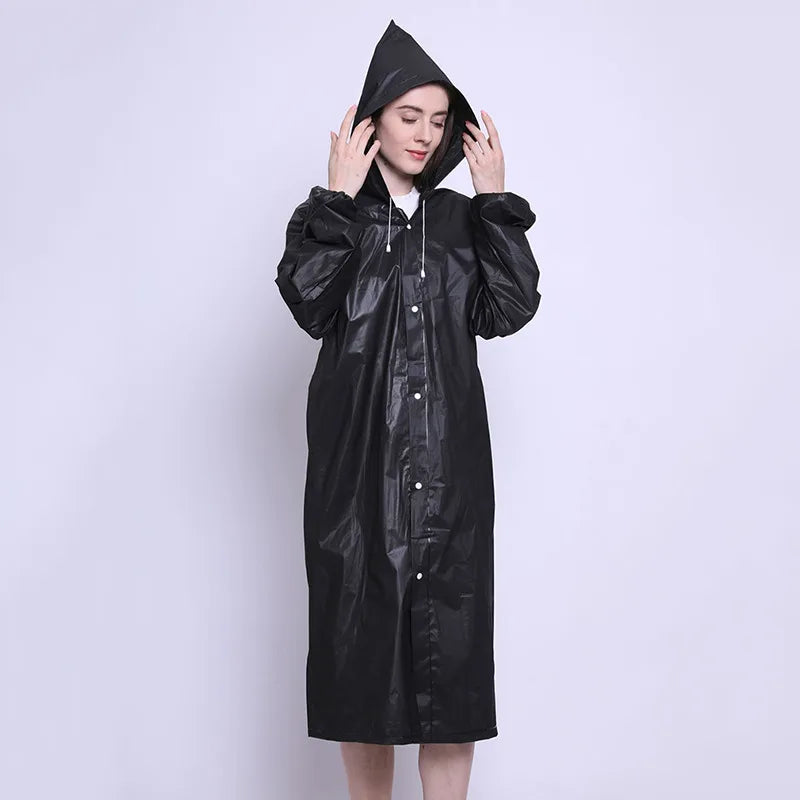 Adult 3 in 1 Waterproof Long Raincoat Rain Coat Jacket Co