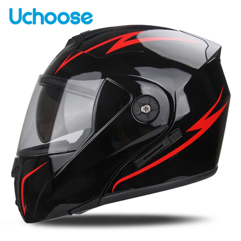 Uchoose Unisex Motorcycle Helmet Double Lens Secci? 