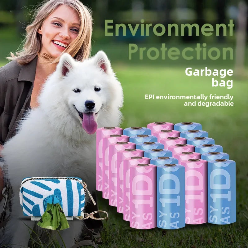 Disposable biodegradable dog poop bags, biodegradable bags 