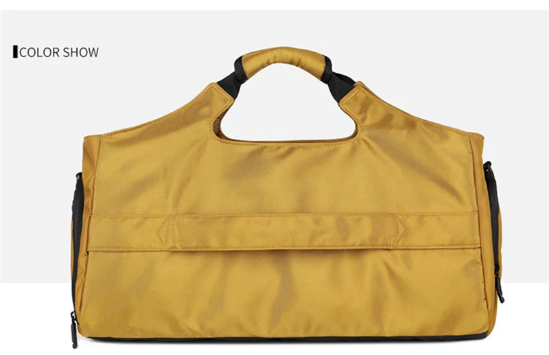 Bolsa deportiva de gimnasio para hombre, bolso de viaje para Fitness, bolsillo para zapatos, equipaje, bolso de mano impermeable, bolso de hombro para fin de semana al aire libre