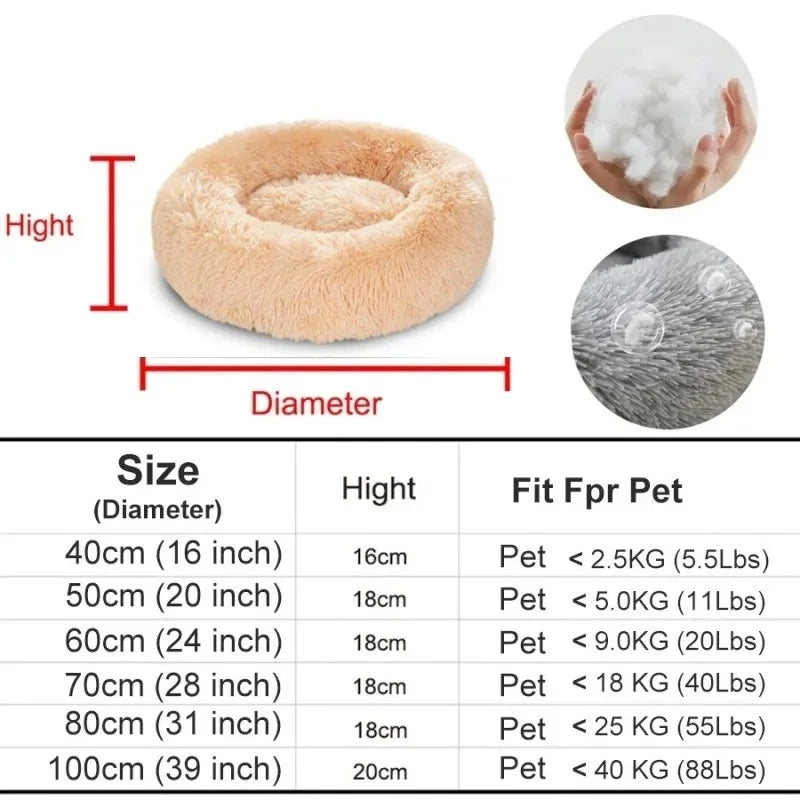 Fluffy Dog Cat Bed Mat Non-Slip Machine Washable 