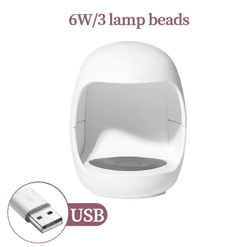 LULAA-Lámpara de secado con 18 luces UV USB para curado de Gel, máquina de fototerapia LED para uñas, herramienta de manicura profesional, equipo de salón