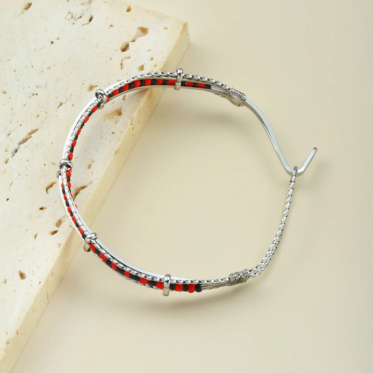 Pulsera de acero inoxidable para hombre y mujer, brazalete Unisex de Color verde