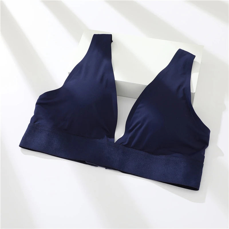 FINETOO Women's Deep V Bras Padded Tops Clothing i 