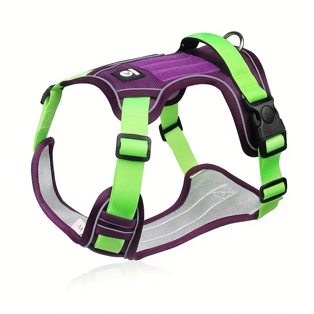 Anti-choke Dog Harness Chest with Reflective Strip Comfortable Durability 