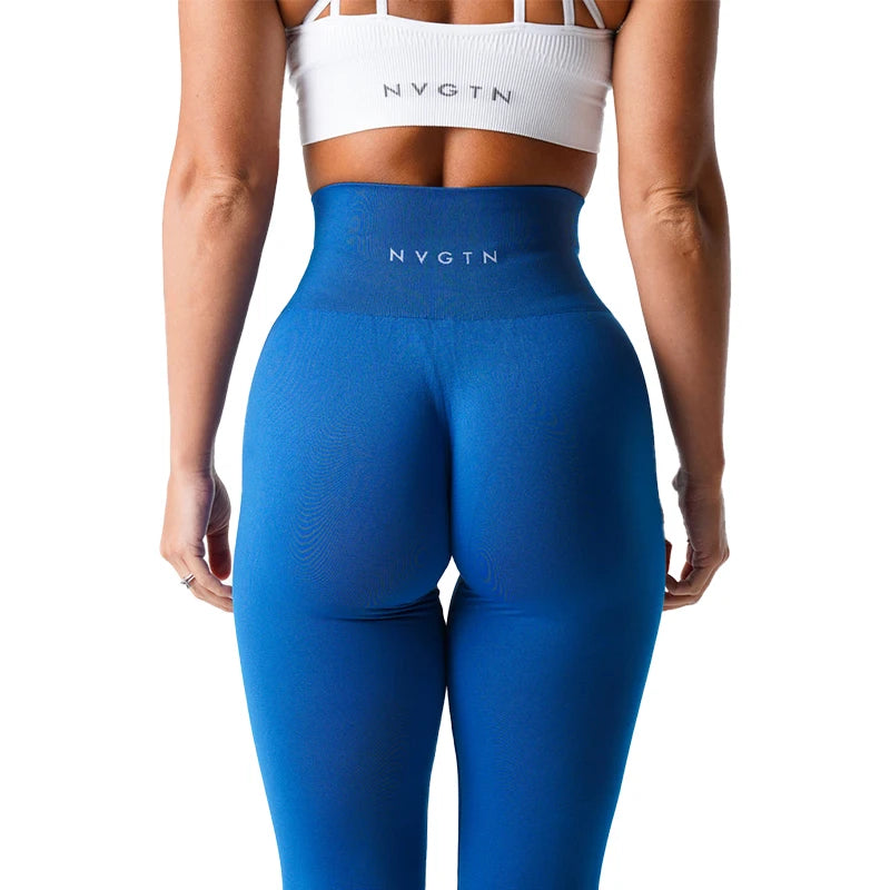 NVGTN-mallas sin costuras para mujer, pantalones de Yoga de cintura alta, ropa de gimnasio, mallas de LICRA suaves para entrenamiento, trajes de Fitness