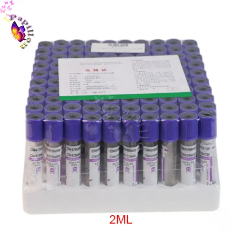 Equipo de laboratorio médico para la extracción de sangre al vacío, tubos, tubos EDTA, suministros para mascotas, 2/3/5ML