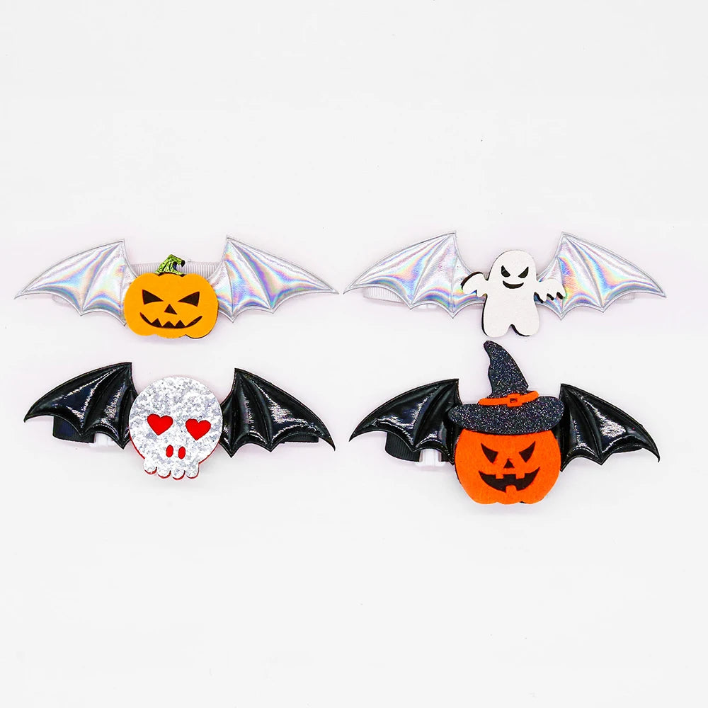 50 pieces. Halloween Decoration Dog Accessory Wings Dog Bow Skull Pumpkin Cat Grooming