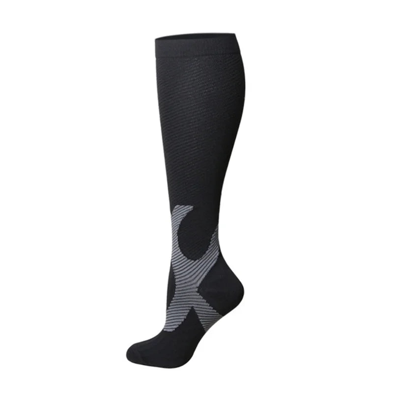 Running Compression Stockings Marathon Hiking Sports Socks 