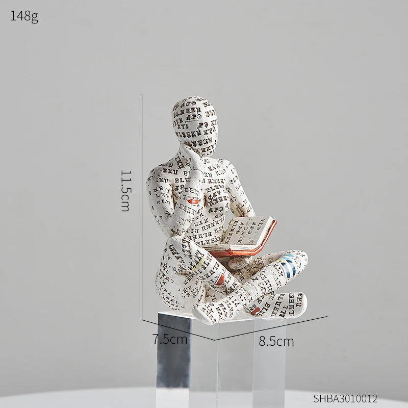 Creative Resin Art Decoration Modern Home Office Shelf 