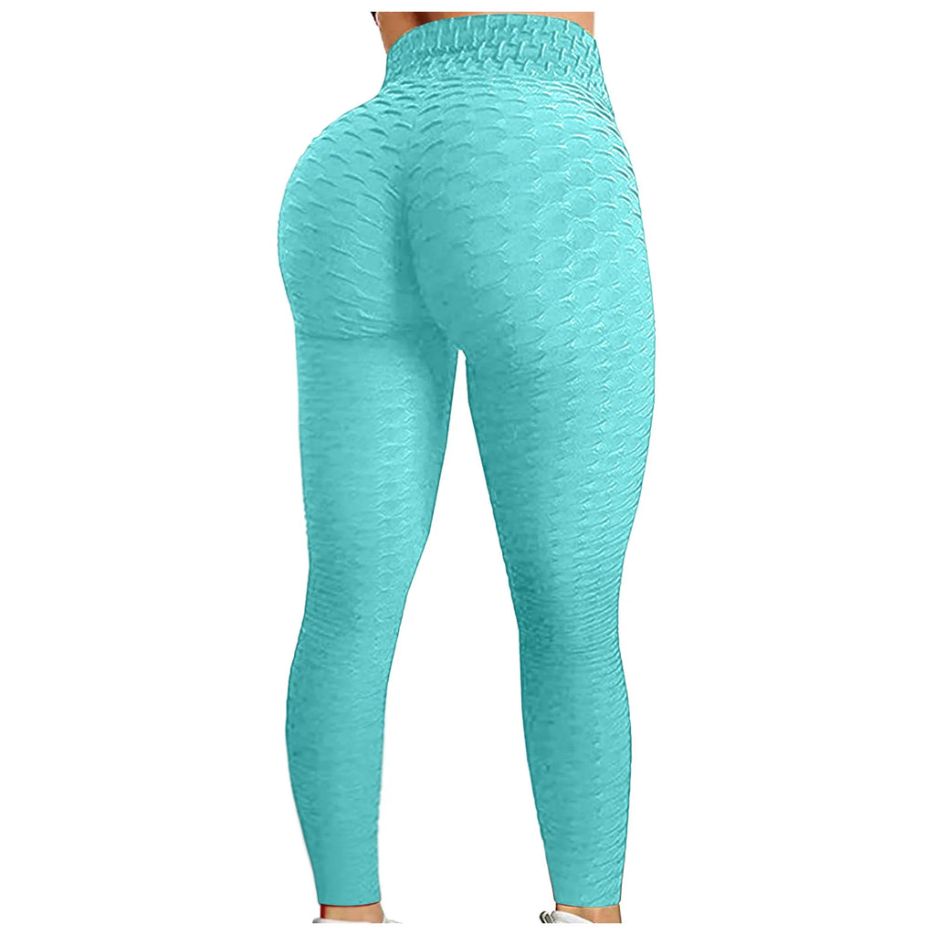 Pantalones de Yoga de cintura alta para mujer, mallas adelgazantes con Control d