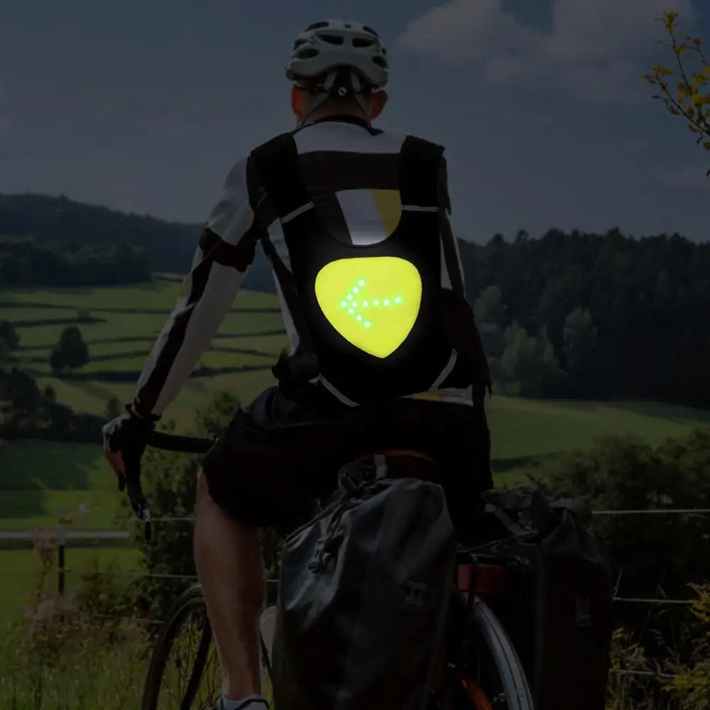 Chaleco reflectante para ciclismo, accesorio luminoso para Scooter eléctrico co