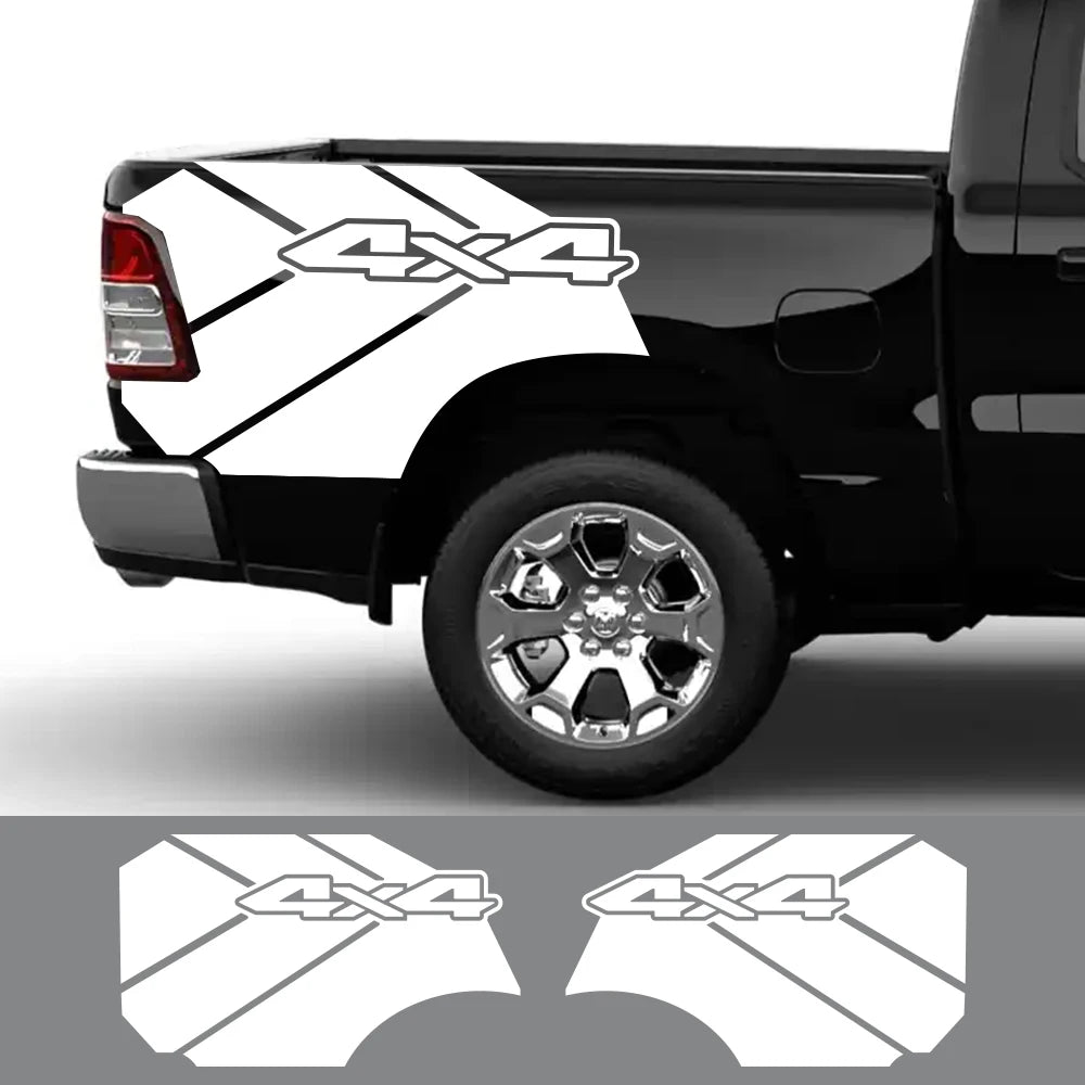 Pegatinas laterales de camioneta trasera para Dodge Ram Rebel TRX, gráficos de