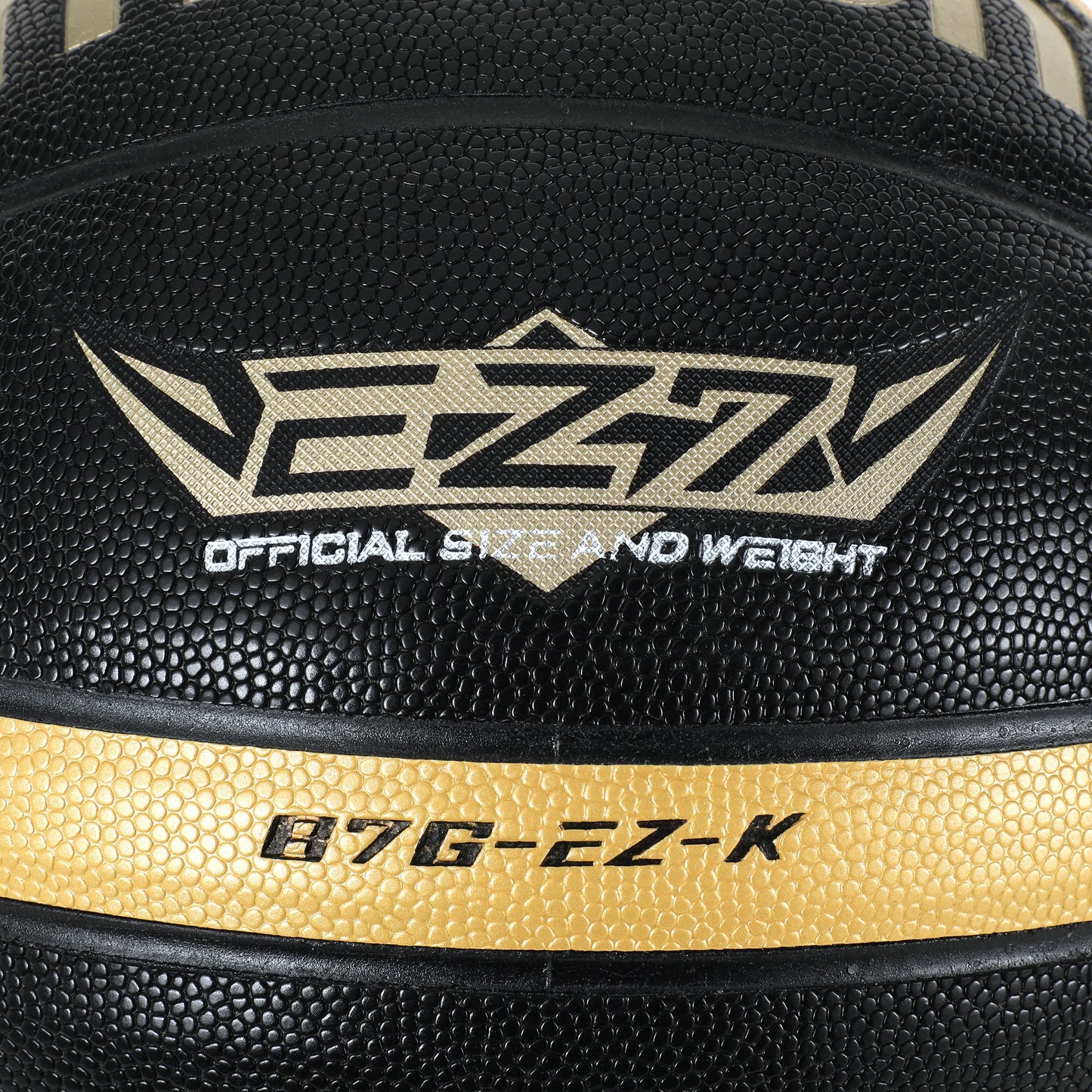 Molten-EZ-K de baloncesto para hombre y mujer, pelotas de PU de color negro y dorado para entrenamiento de partido al aire libre, talla 5, 6, 7