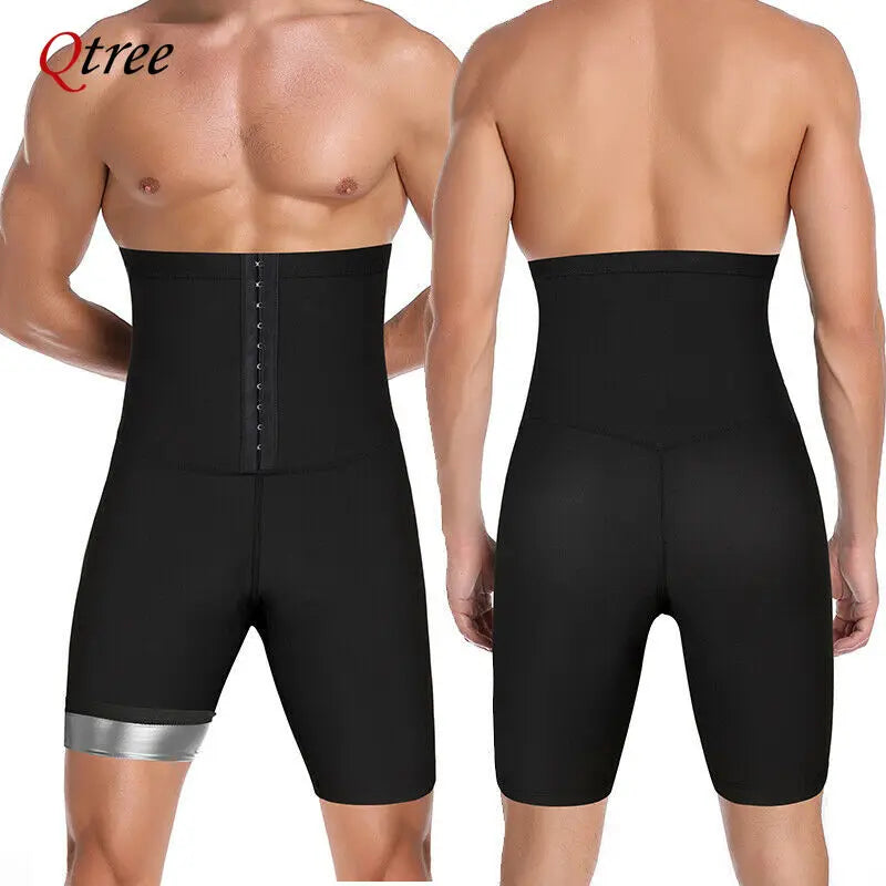 Qtree Men's Slimming Body Shaper Control Shorts 