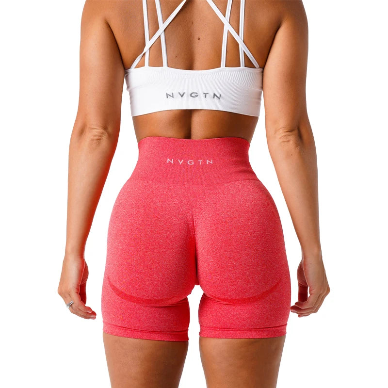 NVGTN-pantalones cortos sin costuras para mujer, Shorts de entrenamiento con realce, ropa deportiva para gimnasio, Yoga