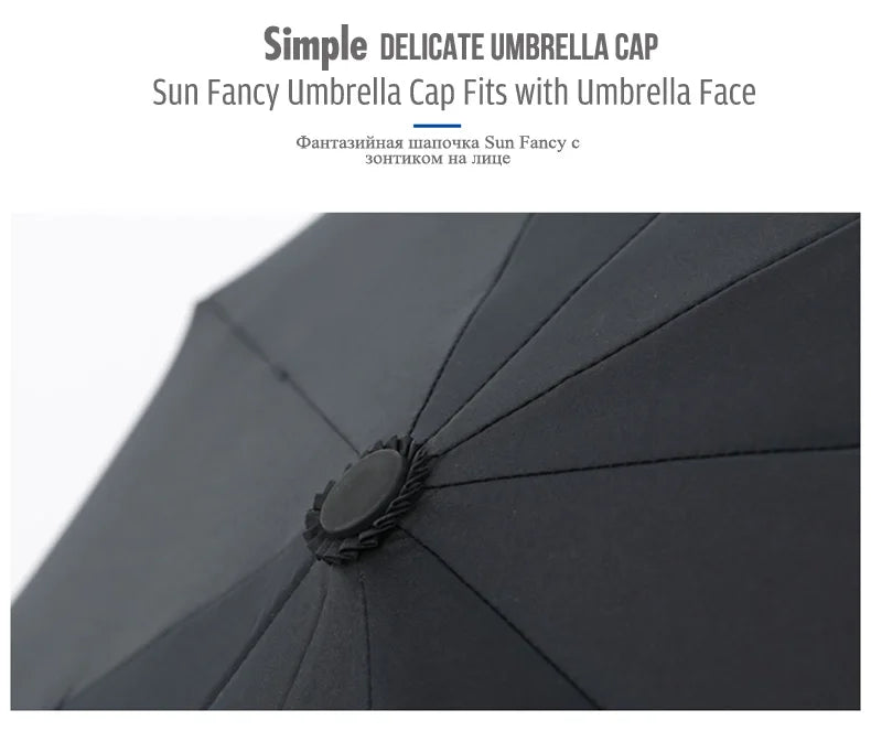 Heavy Duty Windproof Double Layer Fully Automatic Umbrella 