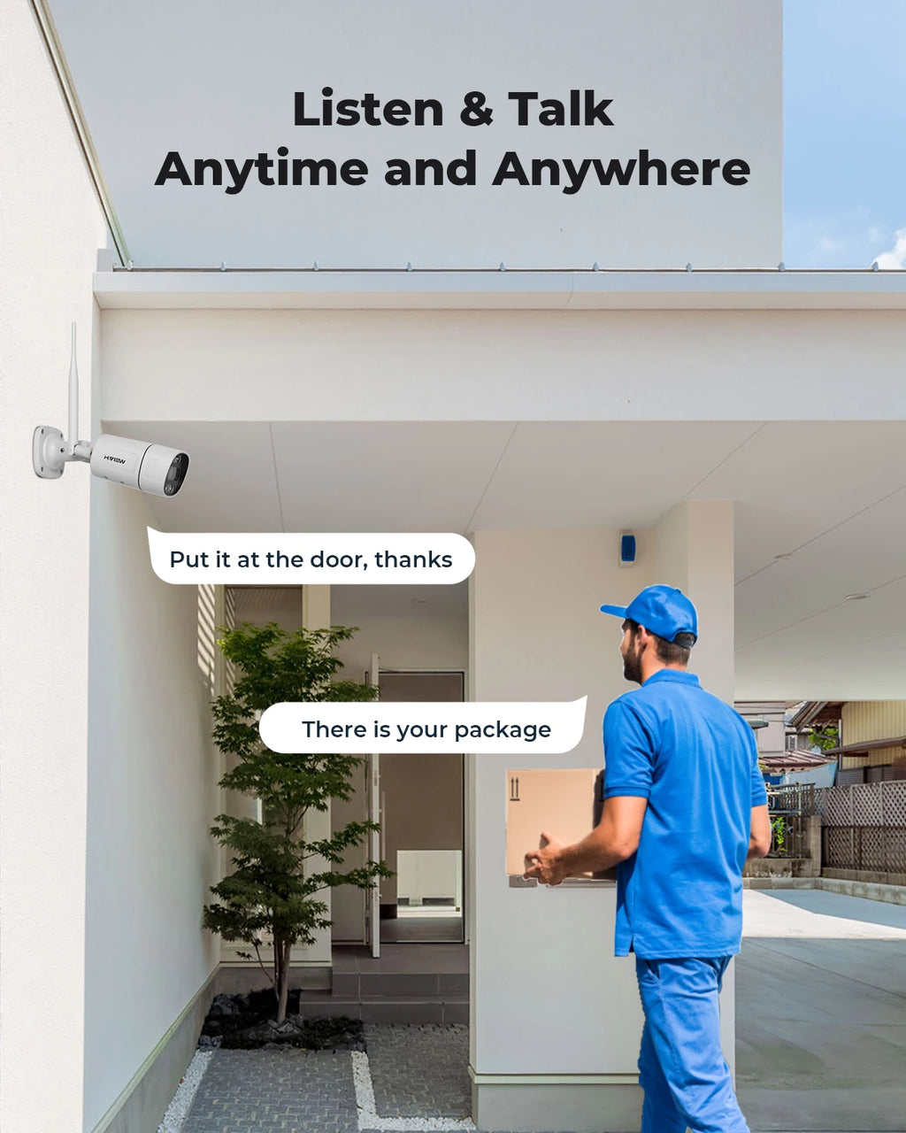 H.view-cámara de seguridad inalámbrica con Wifi, Kit de videovigilancia NVR para interior y exterior, Audio bidireccional, 8 canales, 5MP, Xmeye