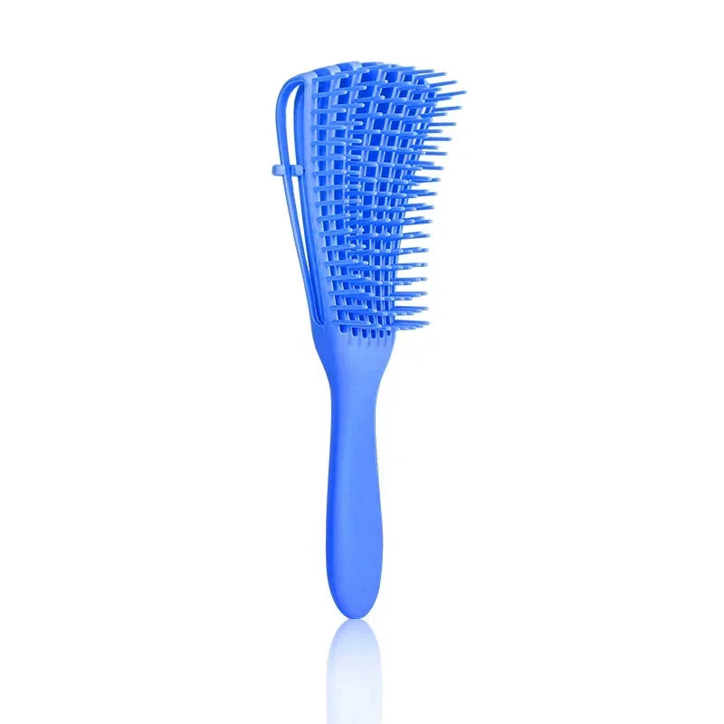 Cepillo desenredante para masaje del cuero cabelludo, peine desenredante para cabello rizado, peluquería para hombres y mujeres