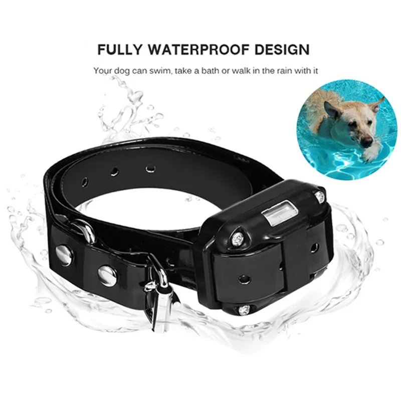 Electric Dog Training Collar Waterproof Dog Bark Collar Pet with Remote Control