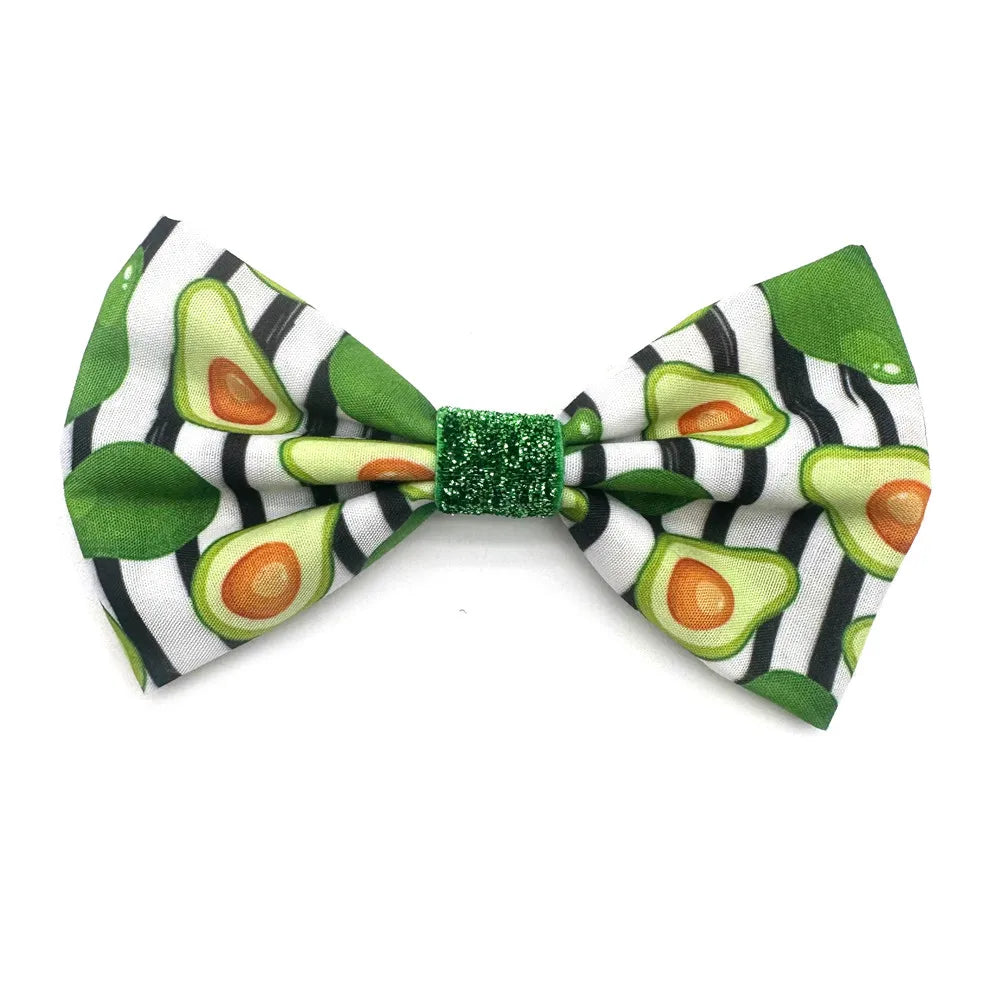 50/100 Pcs Mixcolor Pet Products Bow Tie Summer Fruit Style Co