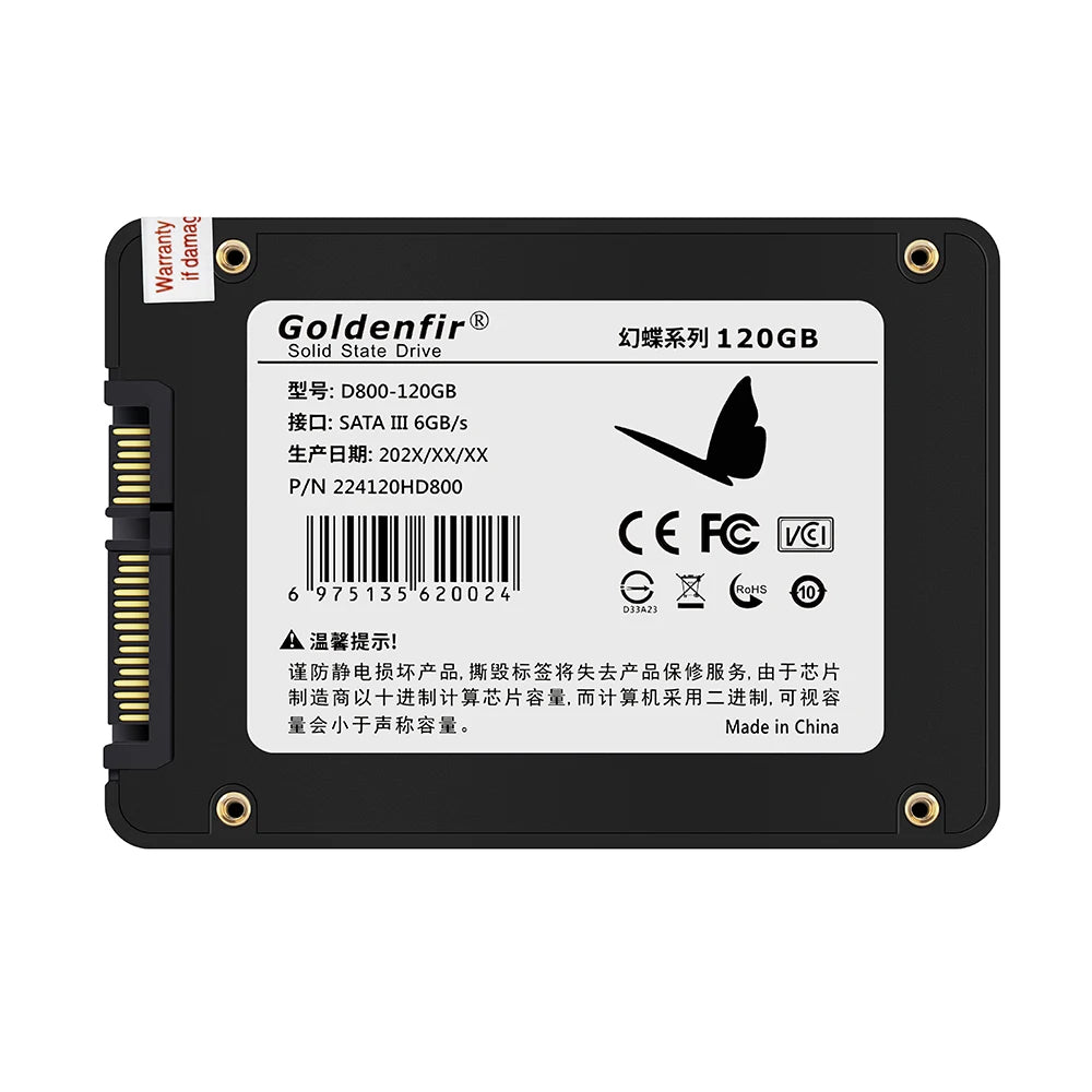 Goldenfir-disco duro de estado sólido para ordenador portátil, 120GB, 128GB, 2