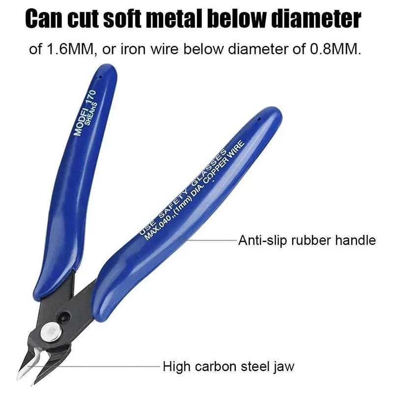 Handheld Wire Cutter Diagonal Side Cutting Tool Wire Pliers