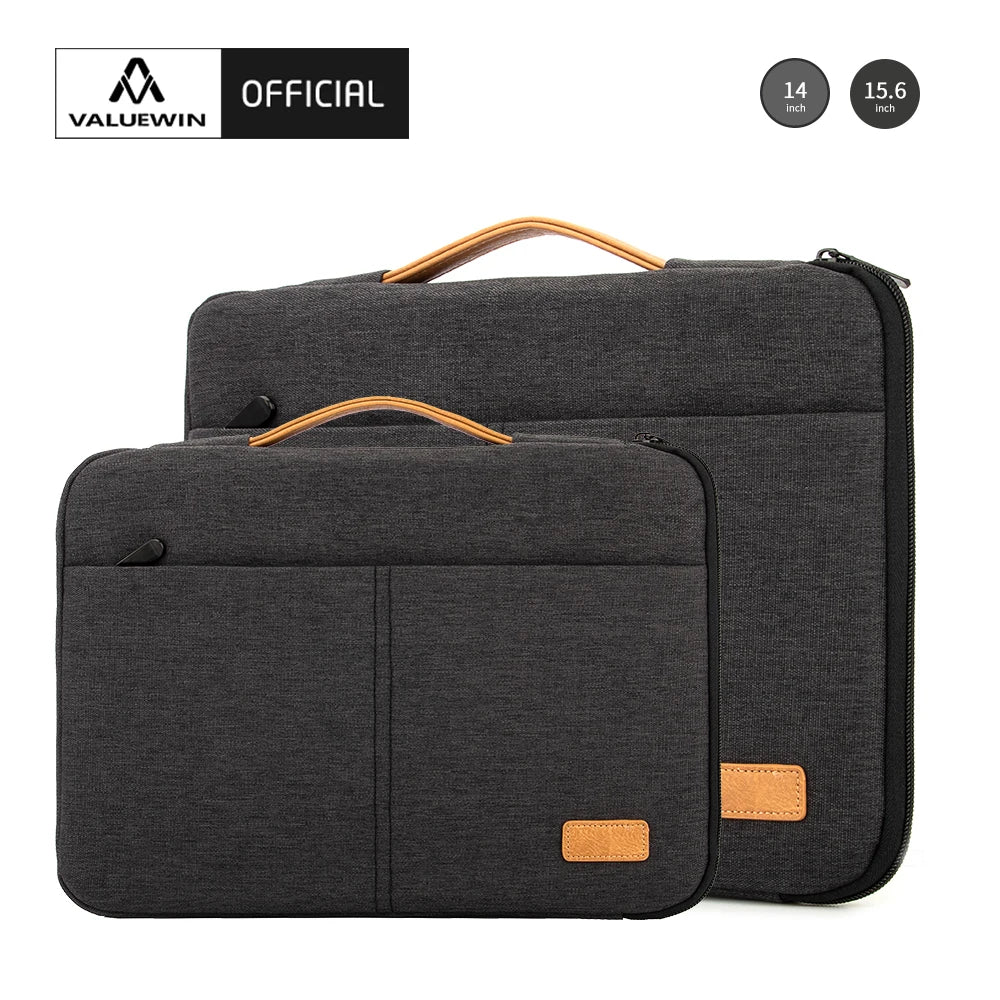 Funda para ordenador portátil de 14 y 15,6 pulgadas, maletín a prueba de golpes para Macbook, HP, Dell, Acer, para viaje de negocios, para hombre