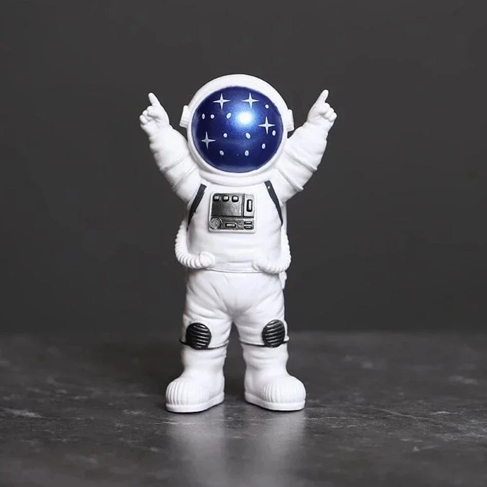 Figura de astronauta de 4 piezas para niños, escultura de astronauta, juguete educativo para escritorio, decoración del hogar, modelo de astronauta para regalo