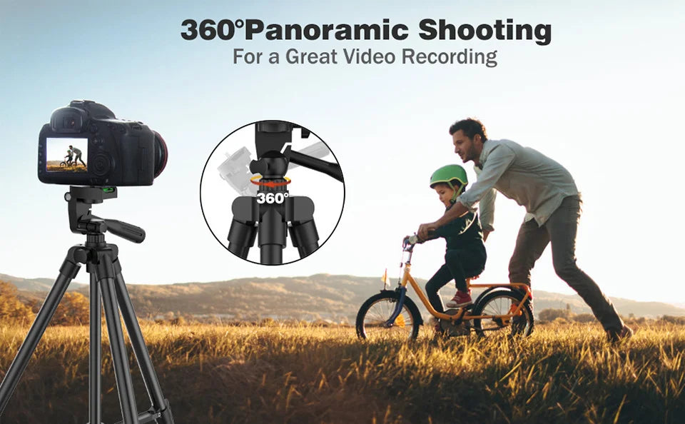 DSLR trípode Flexible extensible, soporte ligero de viaje, Control remoto para teléfono móvil, montaje de cámara Gopro en vivo, Youtube