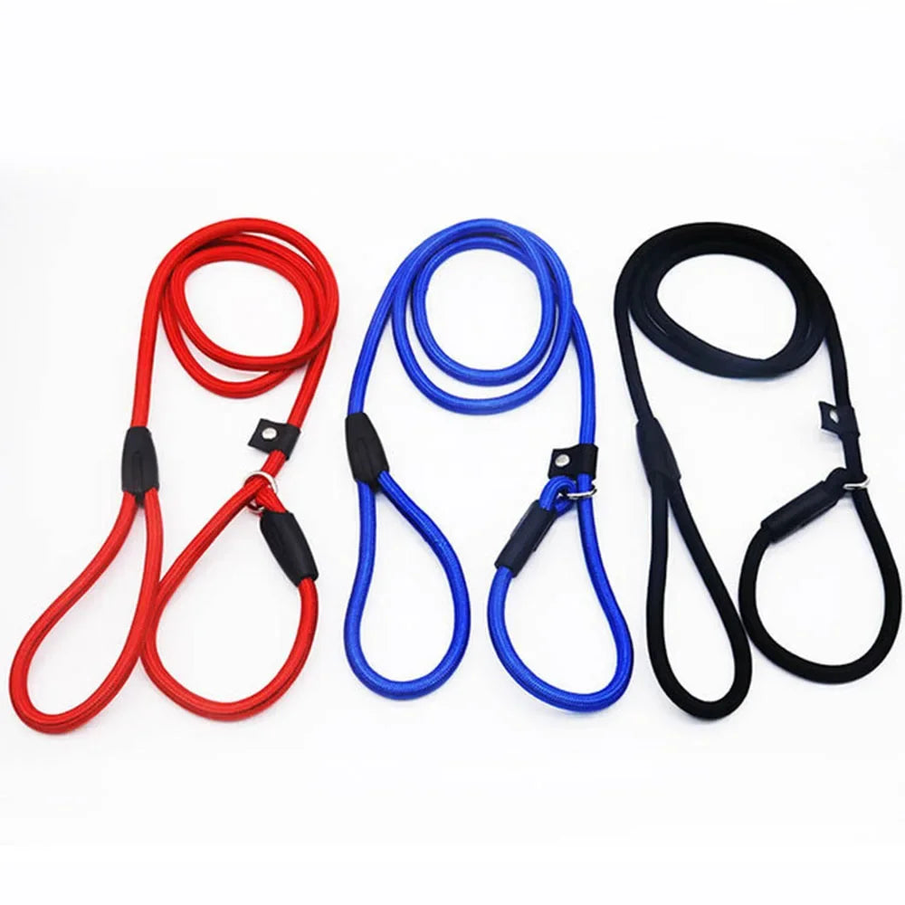 Correa de nailon ajustable para perros medianos y pequeños, correa de entrenami