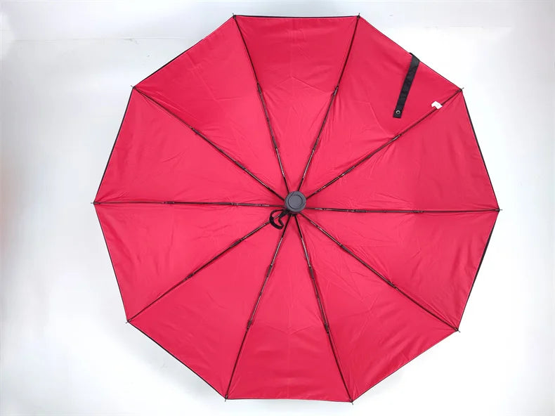 Heavy Duty Windproof Double Layer Fully Automatic Umbrella 