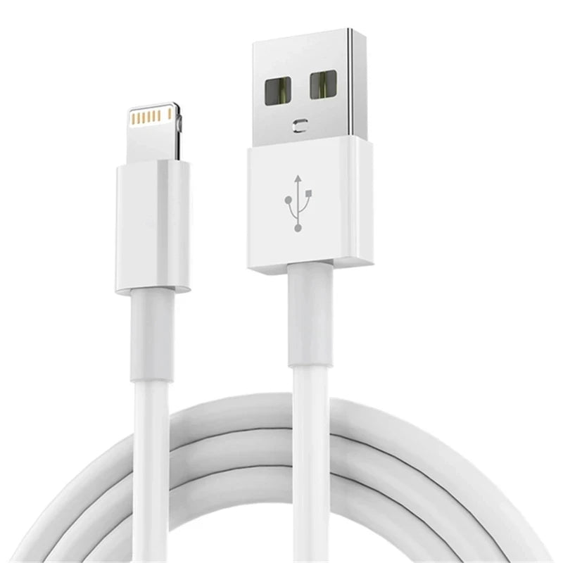 Cable USB de carga rápida para teléfono, sincronización de datos, 0,25 M, 1M, 2M, para iPhone 14, 13, 12, 11 Pro Max, Mini, 6, 7, 8 Plus, XS, X, XR, SE, iPad, 20W