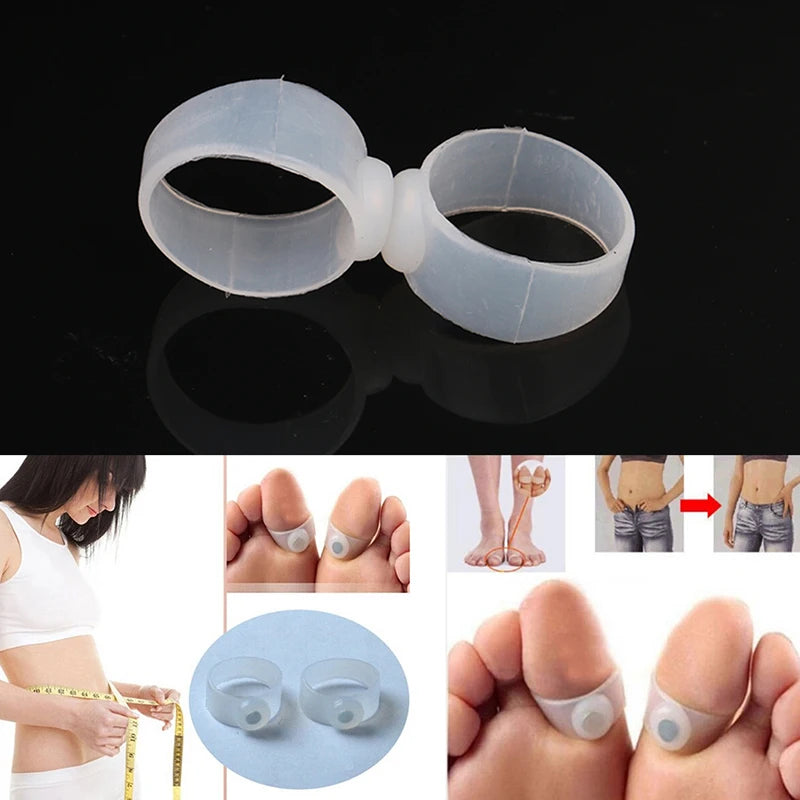 Magnetic Therapy Toe Rings for Slimming, Fast D Loss 