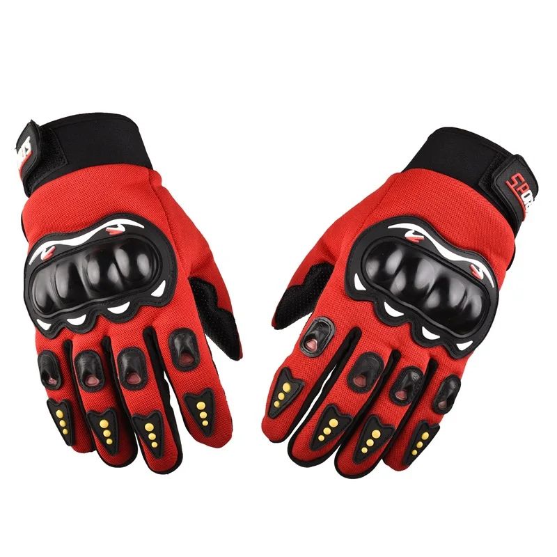 Guantes de motocicleta para hombre, guantes de carreras con dedos cerrados transpirables para deportes al aire libre, conducción en bicicleta cruzada