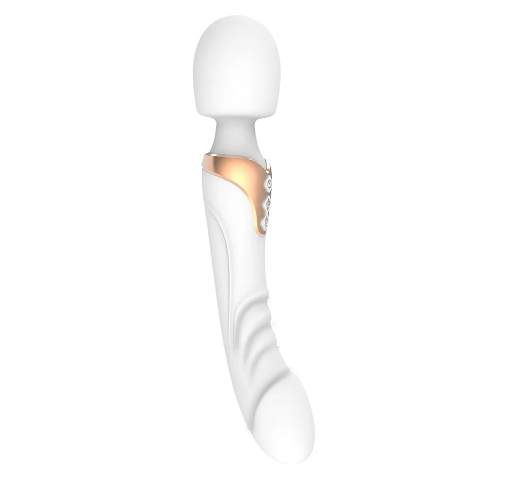 Powerful Dildo Vibrator Wand with 10 Modes Clitoris Stimulator for Women 