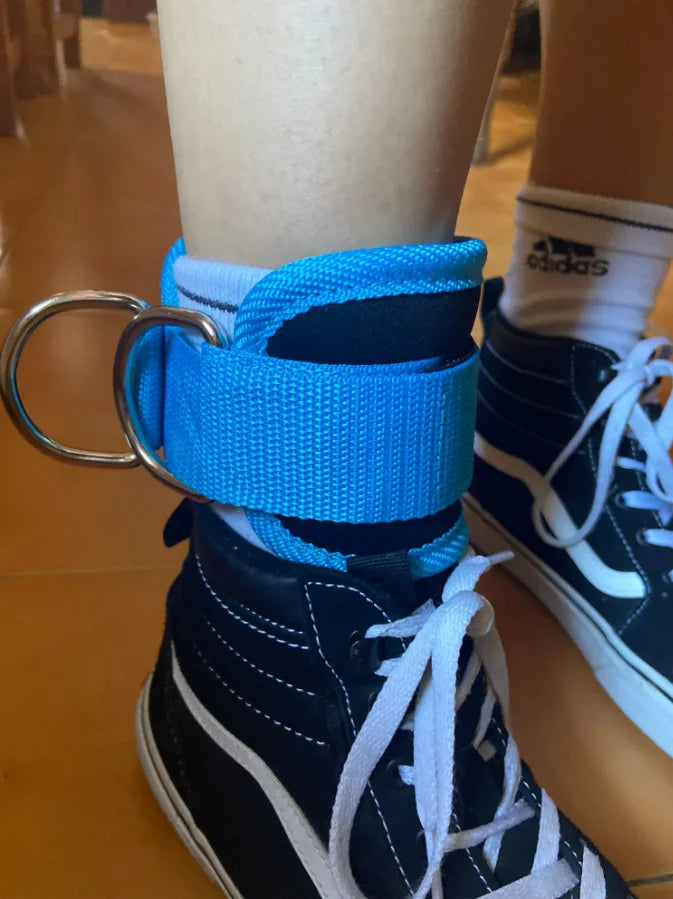 Correas de tobillo de Cable, doble anillo en D, puños de tobillo para entrenami