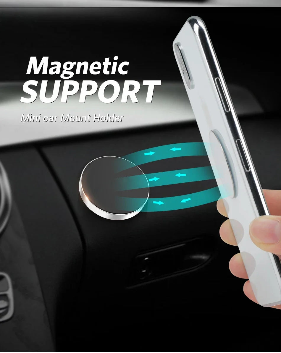 Soporte magnético Universal para teléfono de coche, pegatina magnética para salpicadero de iPhone, Xiaomi, Huawei, Samsung