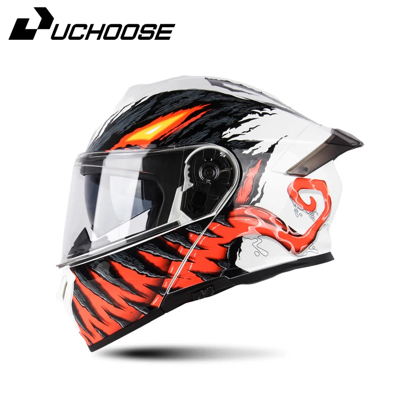 Uchoose Motorcycle Full Face Helmets Crash Protective Gear 