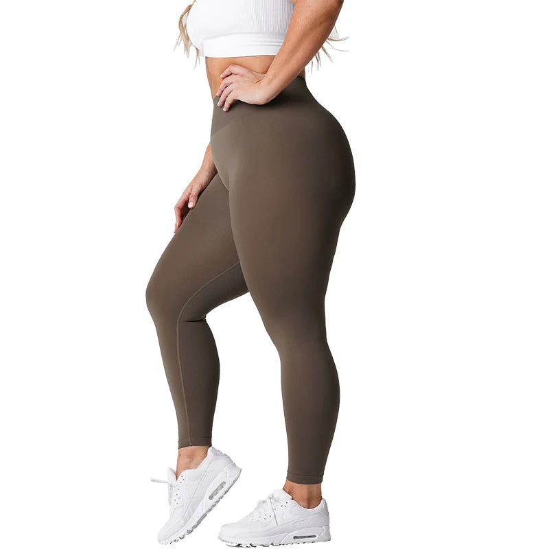 NVGTN-mallas sin costuras para mujer, pantalones de Yoga de cintura alta, ropa de gimnasio, mallas de LICRA suaves para entrenamiento, trajes de Fitness