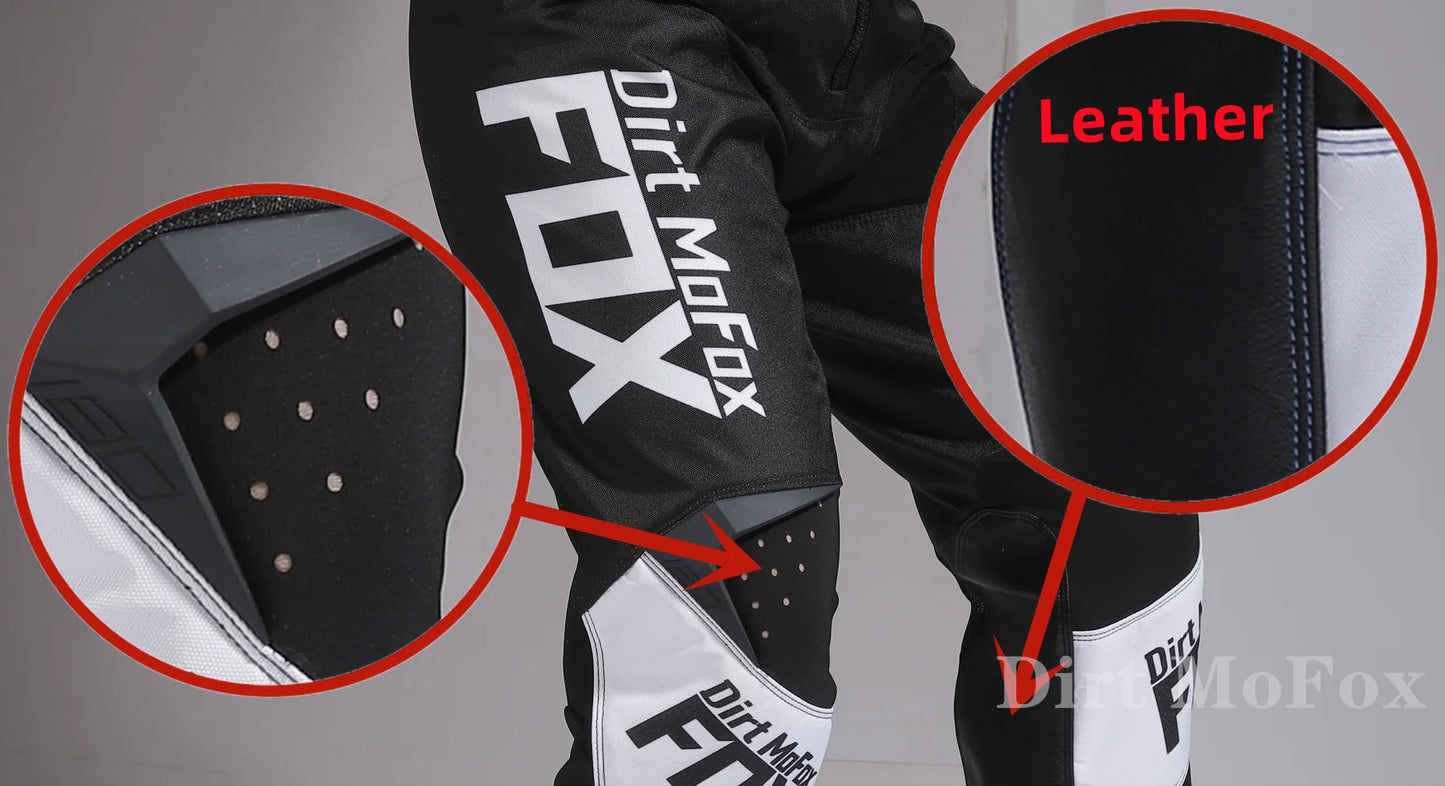 Dirt MoFox Motocross Racing Clothing Set Motorcycle Jersey and Pants 