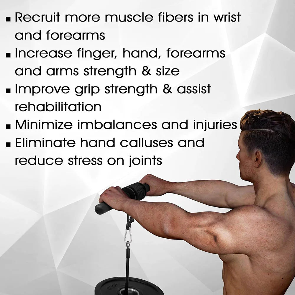 Entrenador de fuerza muscular para brazo, ejercitador de antebrazo con agarre de