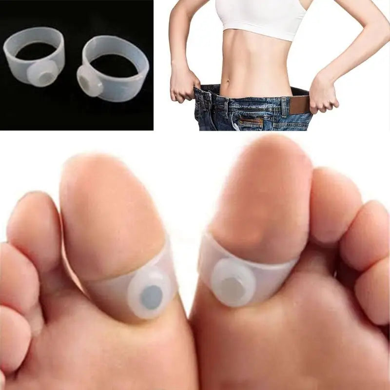 Magnetic Therapy Toe Rings for Slimming, Fast D Loss 