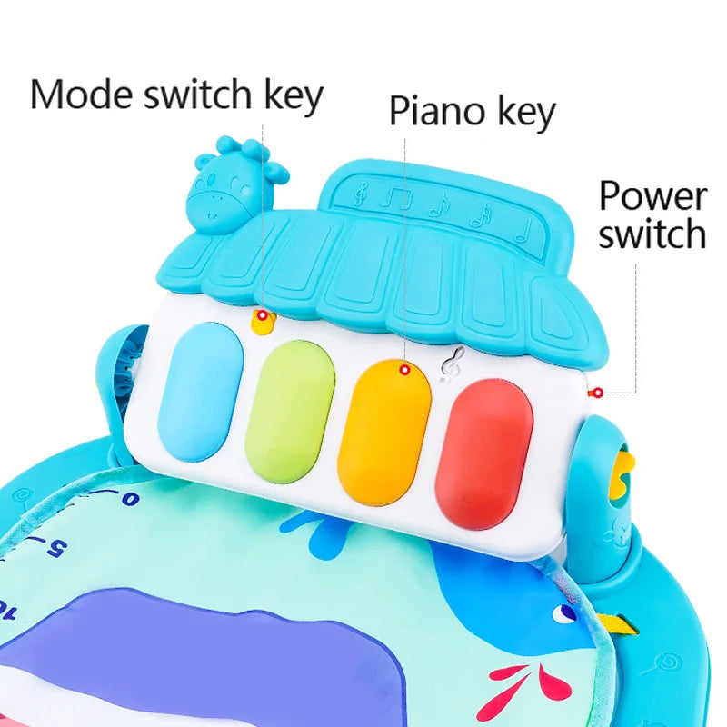Soporte de Fitness para bebé, juego de música, juguetes de actividades de gimn