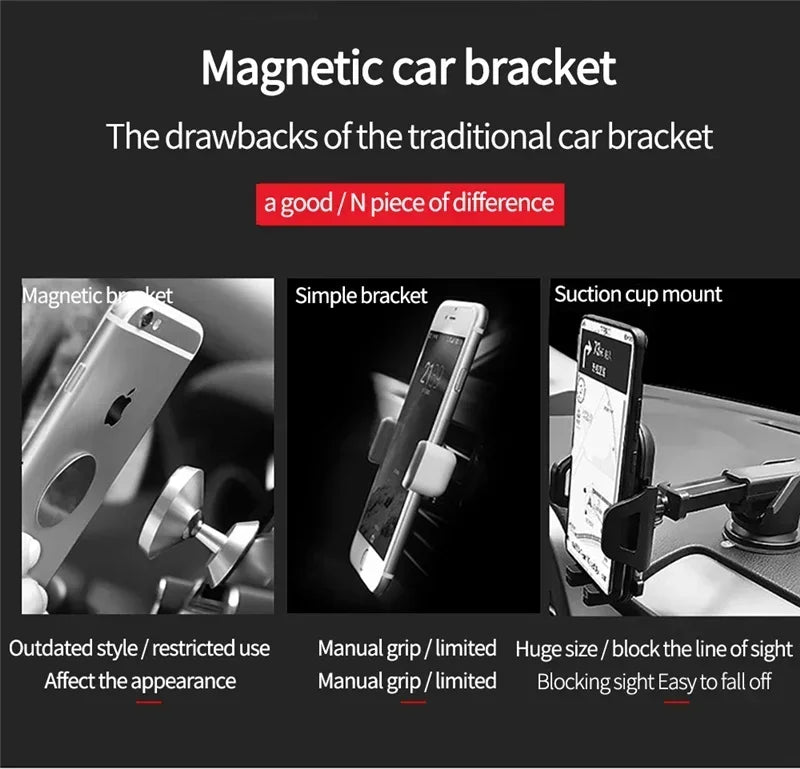 Soporte magnético de teléfono móvil para coche, soporte magnético para rejilla de ventilación de aire, GPS, Smartphone, iPhone, Samsung, Xiaomi