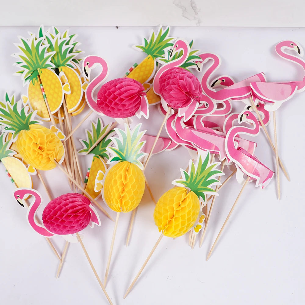 Disposable bamboo food pieces pineapple dessert fruit sticks f 