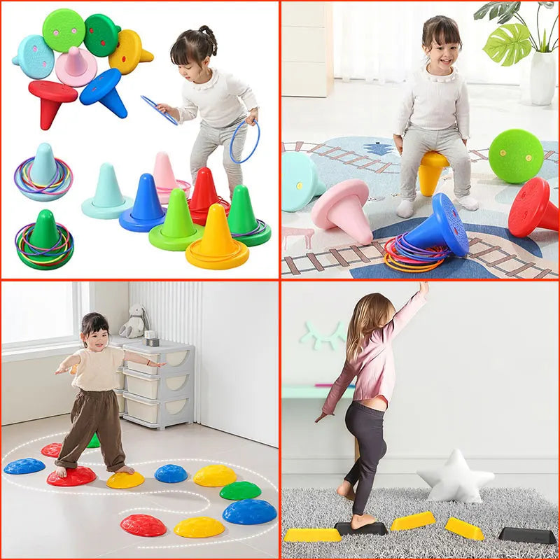 Kids Sensory Stone Balance Toy Training Toys 